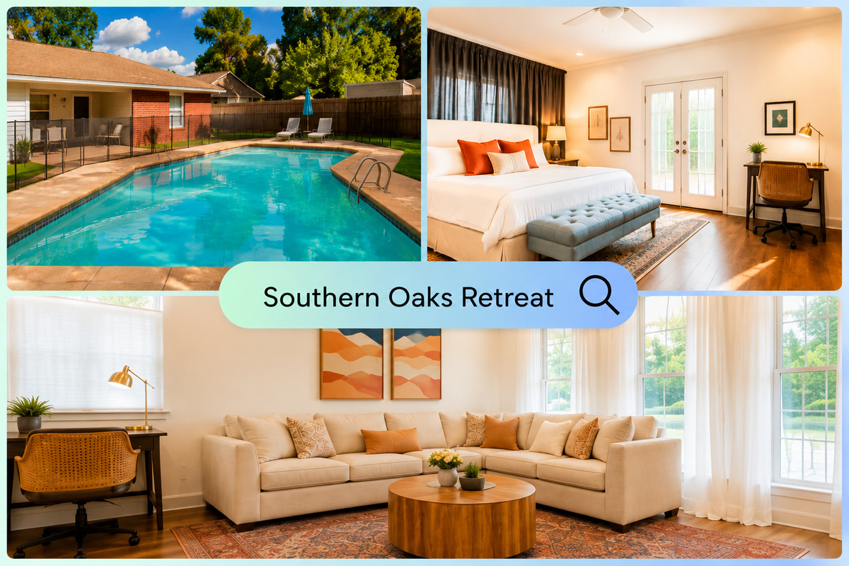 Enjoy your stay in this beautifully redone home while relaxing in the pool.