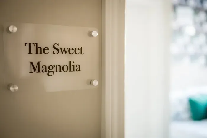 Bedroom 4: A compliment to Mississippi’s aromatic and beautiful state flower.