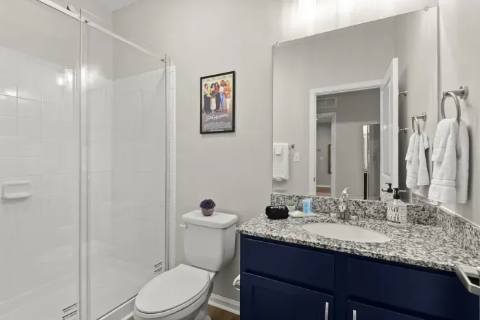 You will love the water pressure and shower heads.