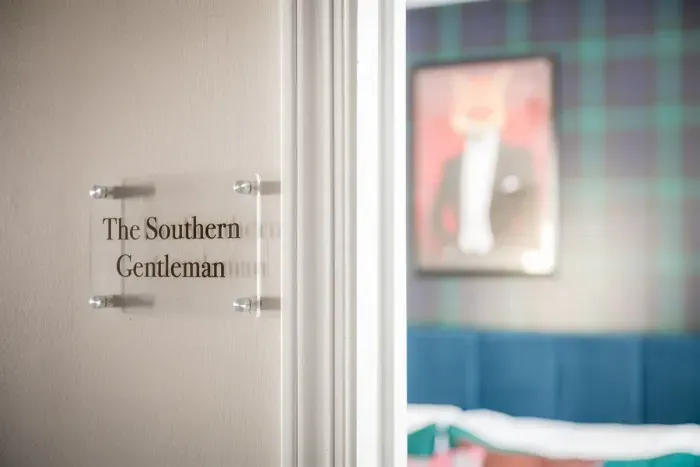 Bedroom 2: Our dedication to the Southern Gentleman.