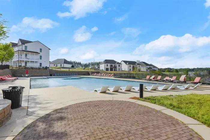 Sun loungers or when you want some sun and umbrella covered tables when you don’t!