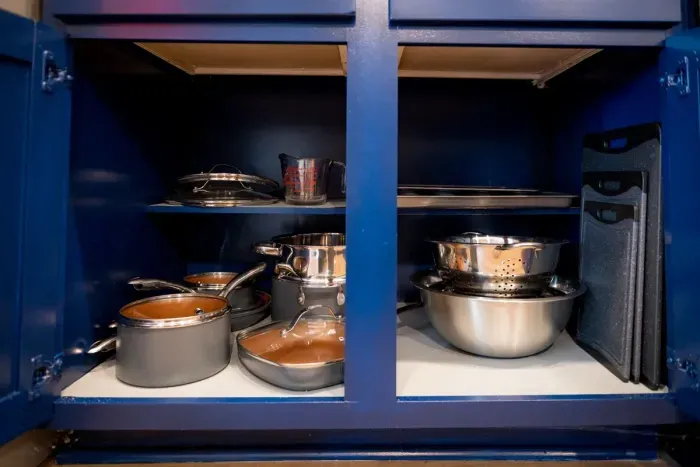 Cookware is covered.