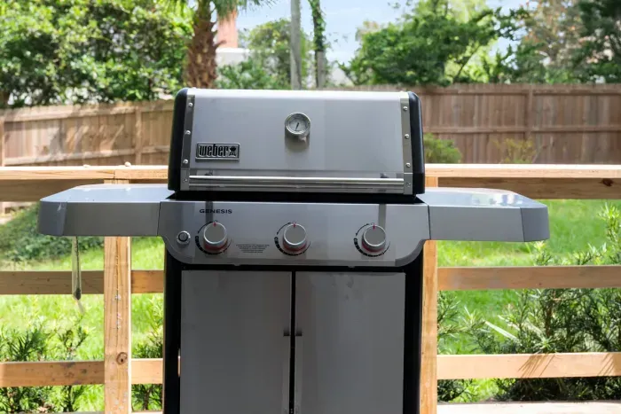 Fire up the outdoor grill and enjoy delicious barbecues with family and friends in the backyard.