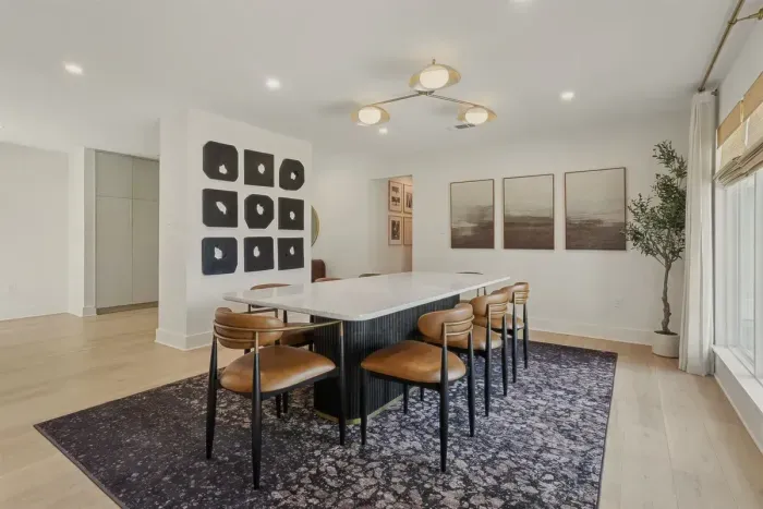 Gather, dine, and make memories around this stunning designer dining space ✨