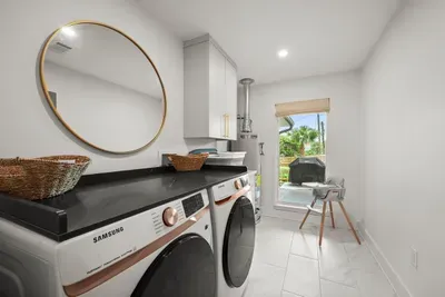 Pack light and enjoy the convenience of a full-size washer and dryer during your stay.