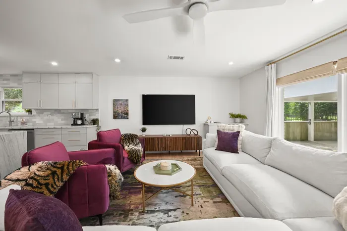 Kick back and enjoy the bright, open living space.