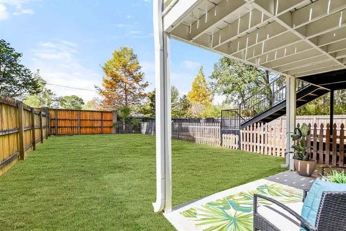 Each suite enjoys thier own private, gated yard.