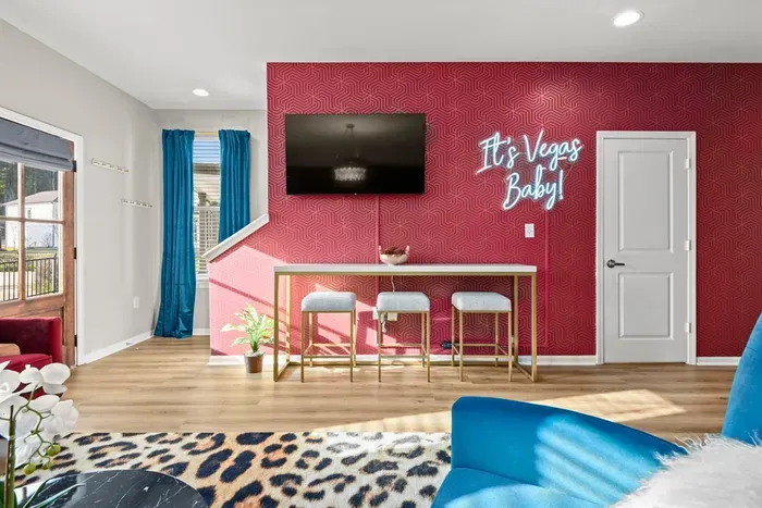 Indulge in the awe-inspiring beauty of this meticulously designed living room, where elegance meets comfort