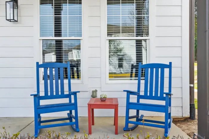 Appreciate the deep South on your private front porches!