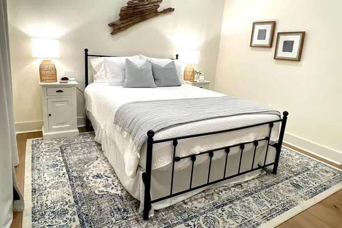 Settle in and enjoy a peaceful night’s rest in this cozy bedroom.