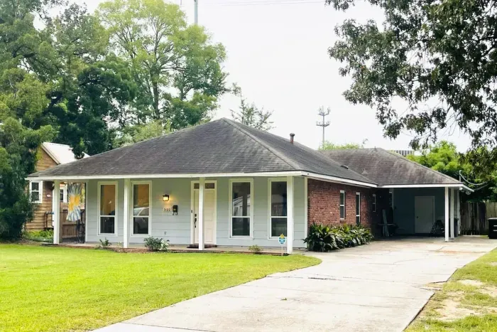 You will have  private parking  in the long  driveway and covered carport.