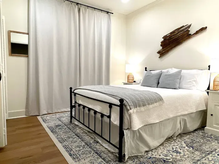 This inviting space provides the perfect retreat for a restful night's sleep after a day of exploring.