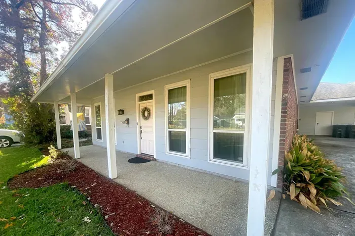 Step outside and enjoy the charm of this property’s exterior, offering a relaxing atmosphere and a comfortable setting to start your mornings or wind down after a day of exploring.