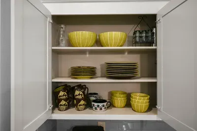A colorful collection of plates, bowls, and serving pieces for easy everyday dining.