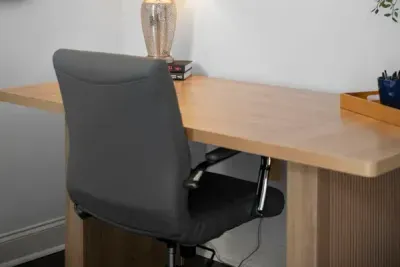Stay productive during your stay with this comfortable and thoughtfully designed workspace.