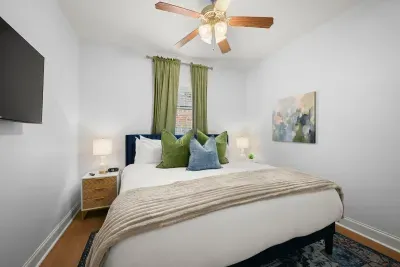 A peaceful bedroom retreat designed for a comfortable and relaxing stay