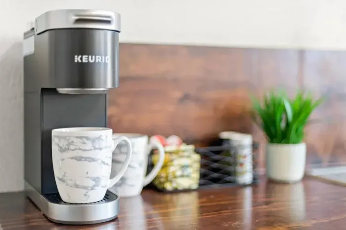 Coffee counter! To start the day of with with hot coffee!