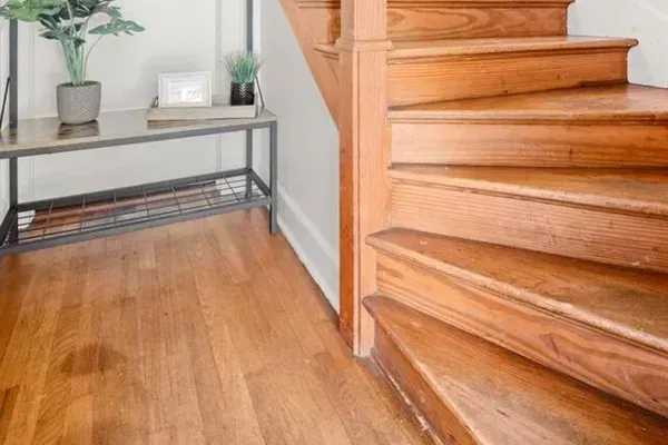 Ascend to the next level of elegance with our beautifully crafted wooden staircase, a stunning centerpiece that adds both style and functionality to your space