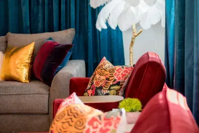 .Sensational luxury: Lovely pillows and enchanting colors in our premier haven