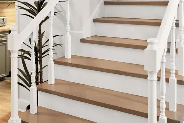 Stairs to guest bedroom and bathroom