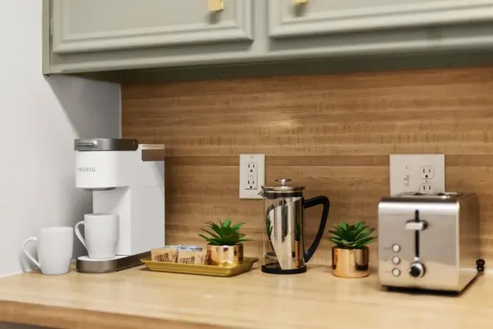 Wake up to your in-house coffee bar.