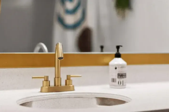 Guest bathroom detail.