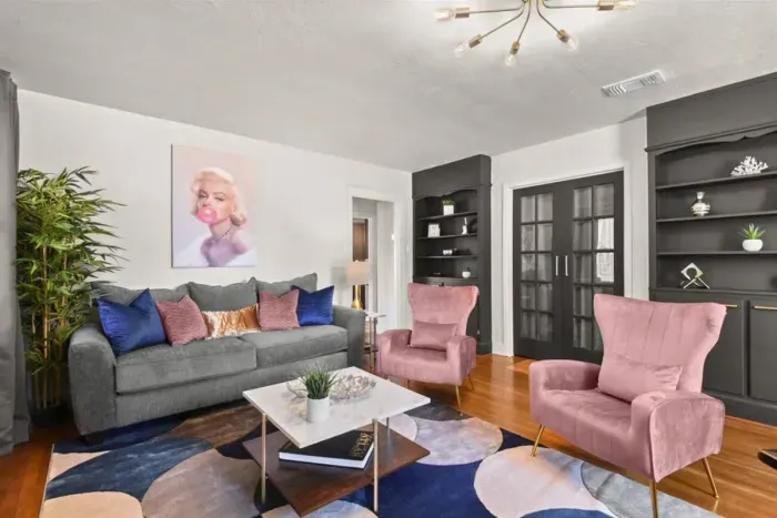 Say hello to Marilyn as you enter the home from the front entrance into the living area.