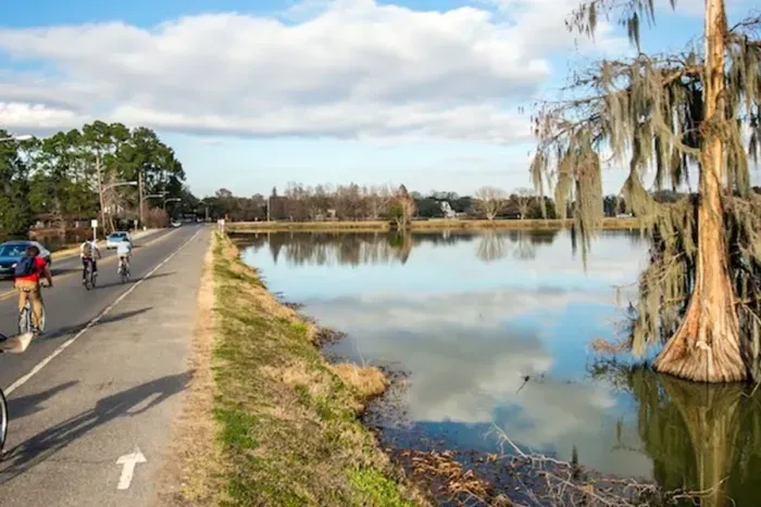 The LSU Lakes just a few blocks away are the best place for a jog or bike ride!