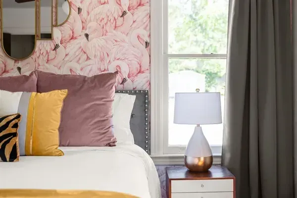 Lamp beside the bed for reading