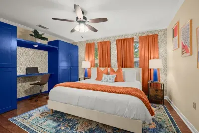 Enjoy a king size bed in the master suite.