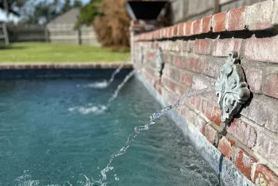Enjoy your favorite book with the relaxing sounds of the water feature.