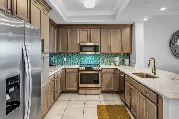 Cook amazing meals for the family in the full size kitchen.