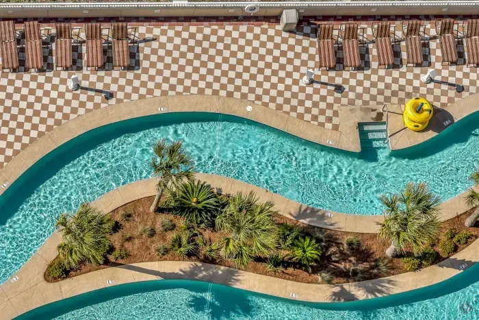 Relax in the lazy river. 