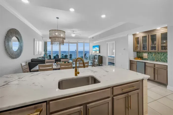 Full island top with plenty of room.