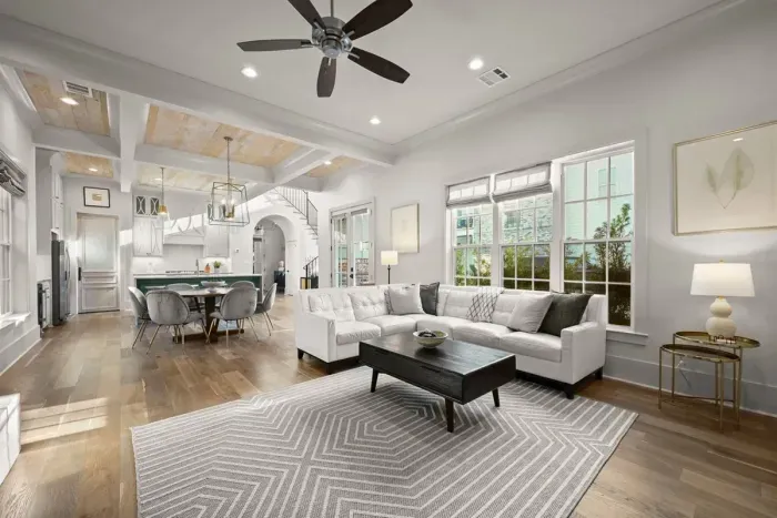 Enjoy hanging out with family or watching a movie in the luxury style living room.