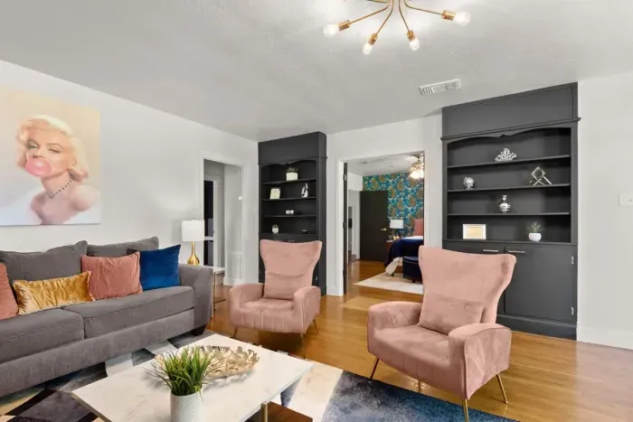 Say hello to Marilyn as you enter the home from the front entrance into the living area.