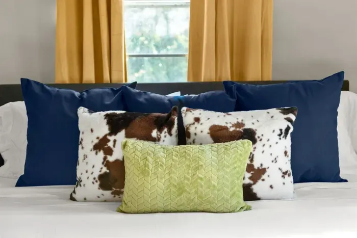 Beautifully designed pillows that not only enhance privacy but also add a touch of elegance.