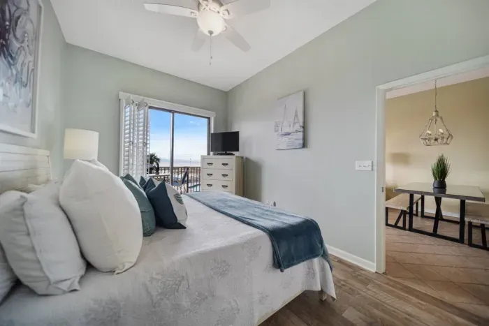 Ocean views and balcony access from the master suite!