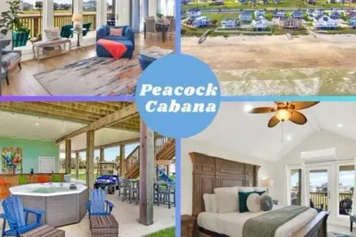 Welcome to the Peacock Cabana at Indian Beach, a premium Galveston experience for the whole family!