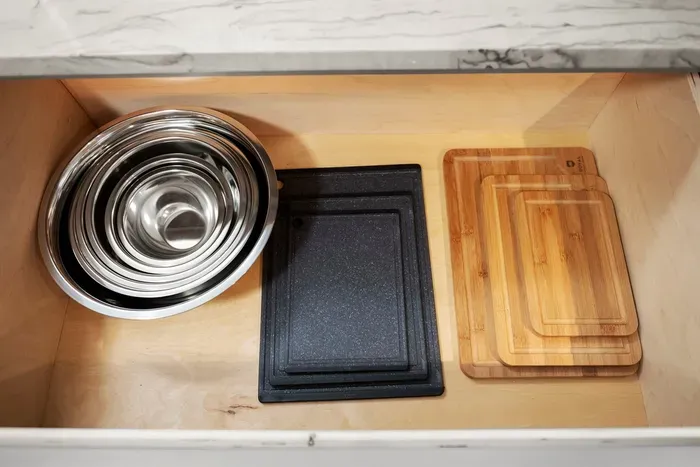 Kitchen Essentials: Equipped with premium cookware and cutting boards for all your culinary adventures!