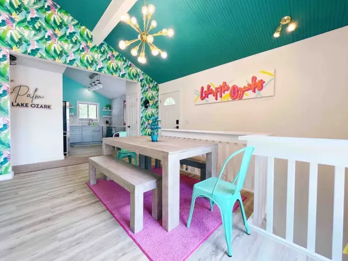 Alternate view of the dining room to the kitchen