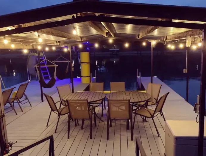 Card games & cocktails on the dock, anyone?