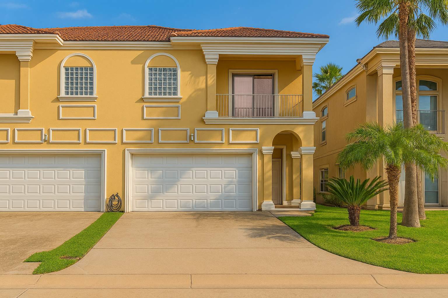 Sunny Mediterranean Townhouse | Garage + Balcony + Palm Views
Bright Mediterranean townhouse with garage, balcony, and palm views—perfect for beach getaways, family trips, or romantic escapes. Stylish curb appeal and sunny vibes throughout.