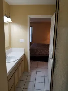 Master bedroom adjoining bathroom