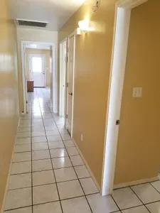 very large townhome. Shot down the hall to show size