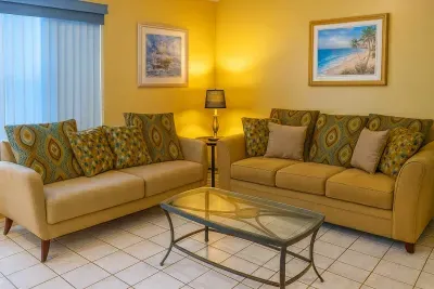 Cozy Coastal Retreat | 2BR Living Room | Bright, Stylish & Inviting