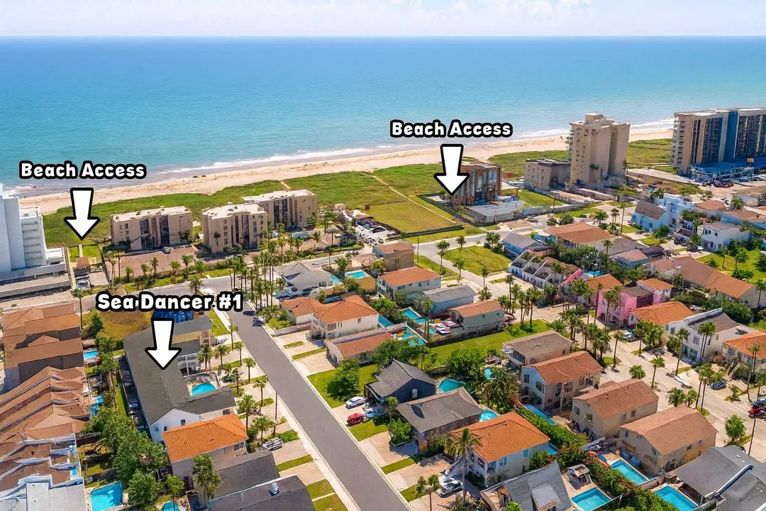 Stay at Sea Dancer #1 for quick, direct access to the beach—only steps away! Lounge by the sparkling pool or walk to the shore. Enjoy a peaceful neighborhood near the water, perfect for sun-filled island escapes with friends or family.