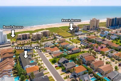 Stay at Sea Dancer #1 for quick, direct access to the beach—only steps away! Lounge by the sparkling pool or walk to the shore. Enjoy a peaceful neighborhood near the water, perfect for sun-filled island escapes with friends or family.