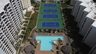tennis AND pickleball courts that are private to the complex