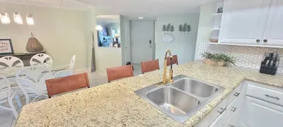 granite counters - new recessed lighting